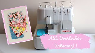 Unboxing The Aldi Necchi Overlocker amp Fat Quarter Bundles [upl. by Nomrac]