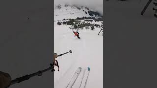 FullOn Powder Skiing On Sunday in Austria🤯❄️ Record September storm out there Hard to believe [upl. by Akehs]