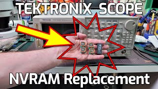 Tektronix TDS Oscilloscope NVRAM Replacement [upl. by Elocal258]