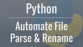 Python Tutorial Automate Parsing and Renaming of Multiple Files [upl. by Ahseal638]