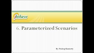 jBehave Parameters [upl. by Bronwyn]