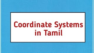 Coordinate System Cartesian Cylinderical Spherical Coordinates in EMF  Tamil Explanation [upl. by Henigman]