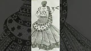 New designer dress with mandala art [upl. by Nawek]