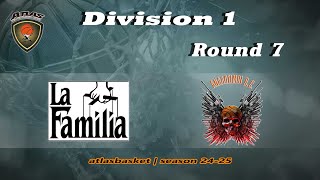 Atlasbasket  Div 1Round 7  LA FAMILIA vs ΑΝΑΛΩΣΙΜΟΙ [upl. by Leff280]