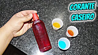 COMO FAZER CORANTE CASEIRO SUPER ECONOMICO COM APENAS 1 INGREDIENTE CORANTE PRODUTOS E SLIME [upl. by Evelyn]