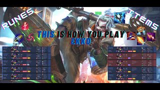 The ULTIMATE Ekko Mid Guide Runes Items Season 14 and more [upl. by Marshal729]