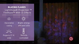 FIREBLAZE™ SPOTLIGHT WITH 15 PROGRAMS  LightShow® Projection™ [upl. by Ahsea]