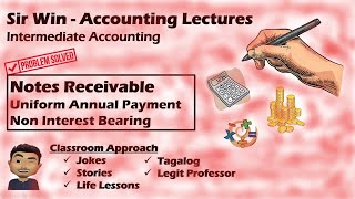 Lecture 04 Uniform Annual Payment Non Interest Bearing Notes Receivable Intermediate Accounting [upl. by Howe]