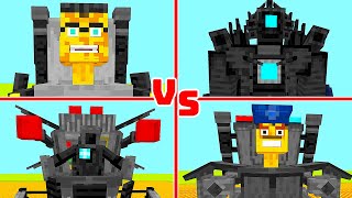 Who Is The Strongest Between Skibidi Toilet Generation 3 And 4 And Cameraman In Minecraft [upl. by Doss815]