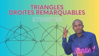 COURS SUR LES TRIANGLES ET DROITES REMARQUABLES Partie 1 [upl. by Iahcedrom878]