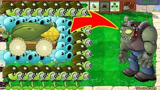 99 Gatling Pea vs 99 Snow Pea vs Cob cannon vs DrZomboss All Zombies  Plants vs Zombies Hack [upl. by Kinelski60]