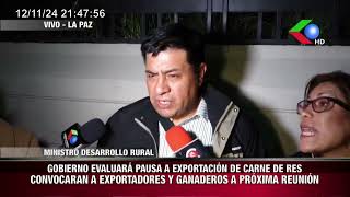 GOBIERNO EVALUARÁ PAUSA A EXPORTACIÓN DE CARNE DE RES CONVOCARAN A EXPORTADORES Y GANADEROS A PRÓX [upl. by Miquela]