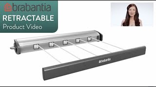 Brabantia Retractable Clothesline Product Video [upl. by Rodgiva]