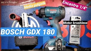 Bosch GDX 180Li Professional unboxing en español  llave de impacto doble Bosch Gonzalo Zapata [upl. by Linden]