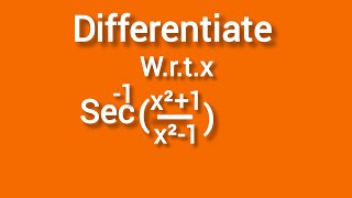 differentiate arc sec xdifferentiate wrtxderivatives Inverse Trigonometric functionAsifMehmood [upl. by Moise]