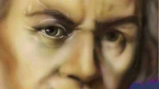 Ludwig van BEETHOVEN speedpainting [upl. by Naihr]