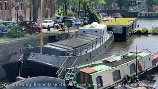 Afl 28 Rondje fietsen Amsterdamse grachten rondvaartboot Amsterdam Canals Java Eiland woonboten [upl. by Crispen836]