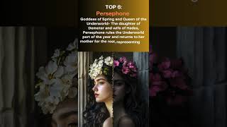 Top 10 most important goddesses in Greek mythology shorts greekmythology greekgods [upl. by Emiolhs]