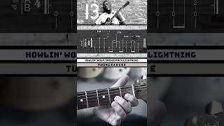 Smokestack Lightning Howlin WolfHubert Sumlin Guitar Riff with TAB [upl. by Nellek]