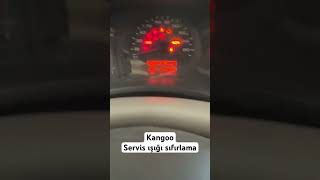 KANGOO SERVİS IŞIĞI SIFIRLAMA araba sanayi servisışığı reno kango kangoo [upl. by Aysab482]