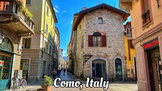 Como Italy walking tour 4K 60fps  Beautiful Italian town on Como lake [upl. by Teews]