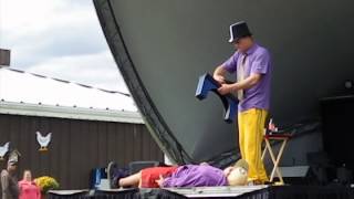 JORDANO THE GREAT  Sawing In Half Illusion 2014 Saanich Fair Victoria BC [upl. by Aurelio]