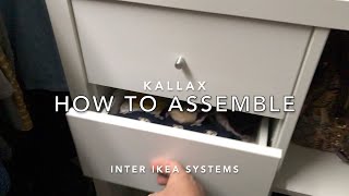 Ikea Kallax Drawer Inserts How To Assemble [upl. by Adien136]