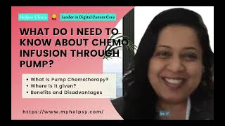 What Do I Need to Know about Chemotherapy Infusion Through Pump [upl. by Enelrahs762]