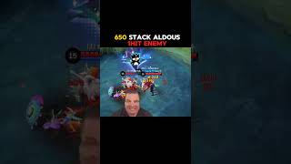 Aldous 650 stack  fight build 💀🔥 mobilelegends aldous yoanteen mlbb aldous1hit mlbbshorts [upl. by Acireit]