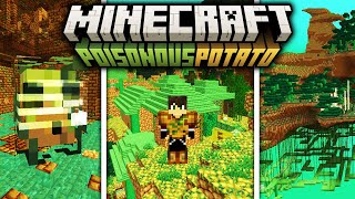 NUEVA DIMENSION y BOSS POISONOUS POTATO UPDATE  REVIEW 24W14potato  Minecraft April Fools [upl. by Alleahcim321]