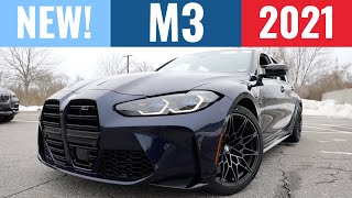 2021 BMW M3 Competition I NEW I Tanzanite I Review [upl. by Rehctaht]