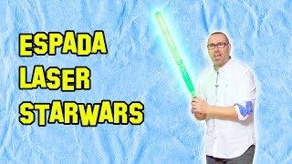 Cómo Hacer La Espada Láser de Star Wars  How To Make StarWars Lightsaber [upl. by Rehm]