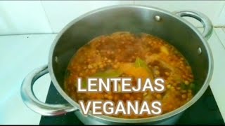 COCINAR LENTEJAS VEGANAS [upl. by Justinian]