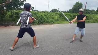 Fighting arnis vs nunchaku 2 [upl. by Ferrell]