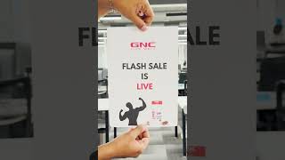 🚨 FLASH SALE ALERT 🚨 wheyprotein flashsale islive creatine supplements fitness wellness gnc [upl. by Fesoy]