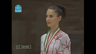 Anthem of Ukraine 1999 European Rhythmic Gymnastics Championships ball Olena Vitrychenko [upl. by Mortensen]