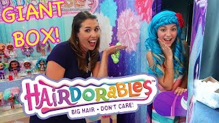 LARGEST TOY BOX EVER Unboxing a Giant Real Life Hairdorables Doll [upl. by Aleik]