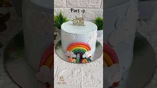 Part 2 ayrascakery cake fondantcakedesignsforbirthdays fondantcake cakedecorating [upl. by Enilesoj]