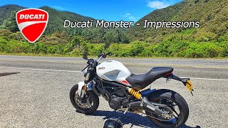 Ducati Monster  First Ride Impressions  The Open Road [upl. by Im]