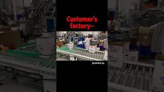 shorts Automatic carton packing machines used in customers factoryCase erectorampsealerSanta Pack [upl. by Bethesda317]