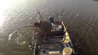 743 pounds of Blue Catfish in 4 hours  SOLO James River VA [upl. by Ahsirtal]