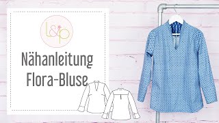 Nähanleitung lillesol FloraBluse  eine Bluse mit Kelchkragen nähen [upl. by Thamora251]