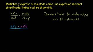 Multiplicación y división de expresiones racionales 1 [upl. by Siloam]