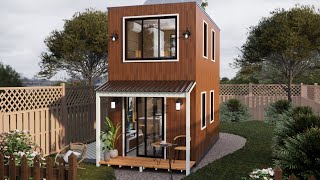 How to Build a Tiny House with a Second Floor  SpaceSaving Tips [upl. by Nnayt]