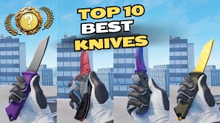 TOP 10 BEST KNIVES IN CS2 UNDER 500 [upl. by Nairred]