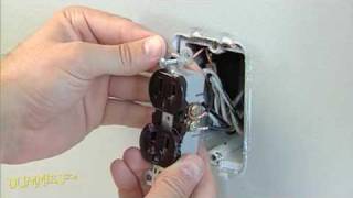 How to Replace a Standard Electrical Outlet For Dummies [upl. by Nickey]