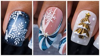 Winter Nail Art Designs 2024  Best Christmas Nail Art Tutorial [upl. by Charley]