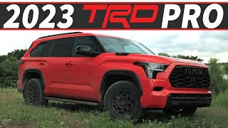 TESTED 2023 Toyota Sequoia TRD Pro Off Road Course [upl. by Sergo103]