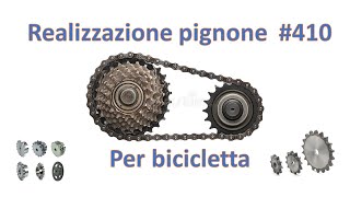 Realizzare un pignone per bicicletta in 10 minuti [upl. by Vanhomrigh596]