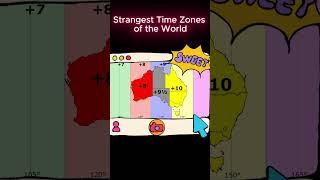 Strangest Time Zones of the World science sciencefacts time timezone [upl. by Parhe159]